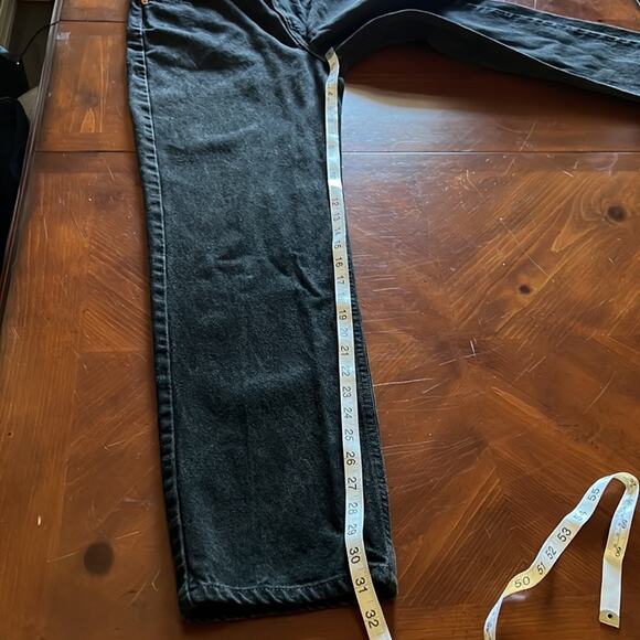 Levi’s 512 Vintage Authentic Red Tab Jeans Black Woman Size 10M High Rise Mom - Picture 10 of 11